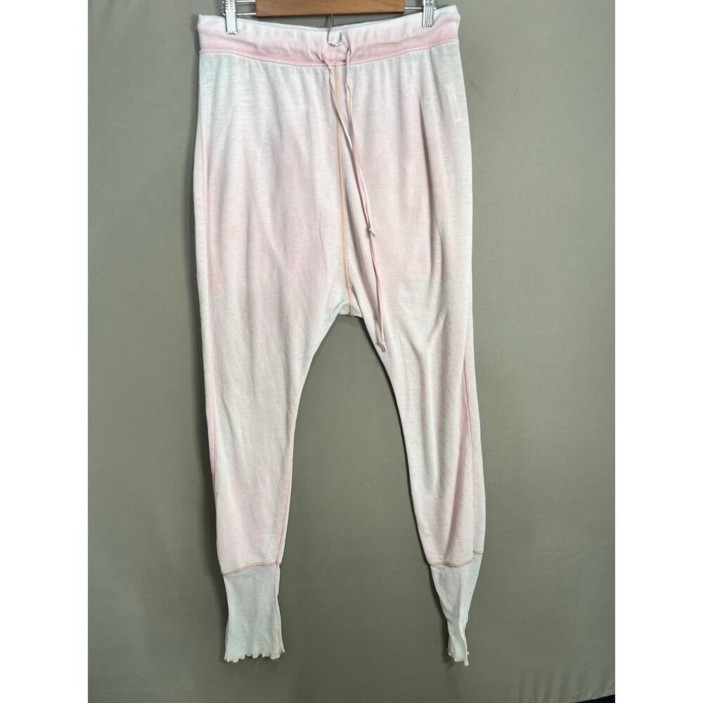 Free People Pale pink thin harem pants drawstring lounge sleep